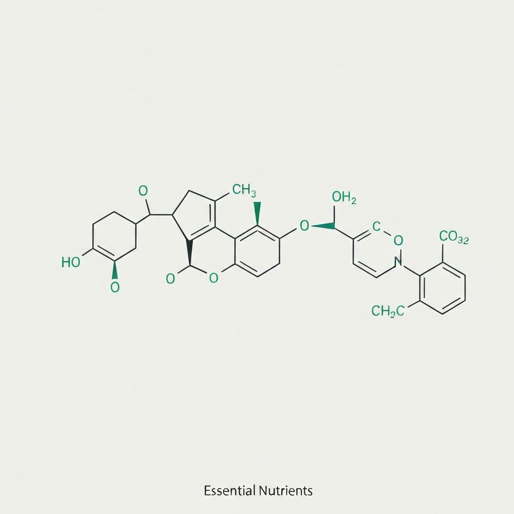 Wissenschaftliches Konzept der Nährstoffe